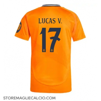 Real Madrid Lucas Vazquez #17 Maglia Gara Trasferta Repliche 2024-25 Maniche Corte